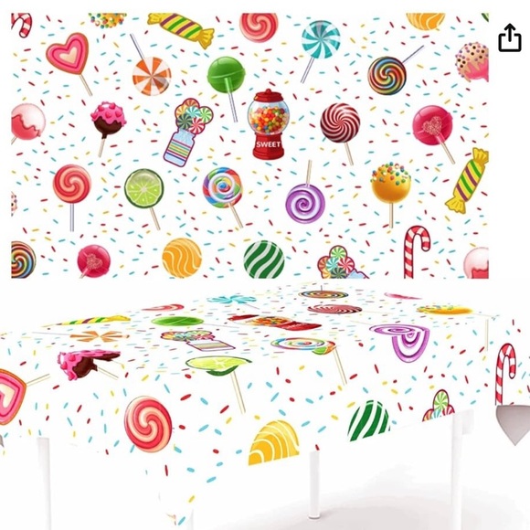 Treat theme inflatable decorations and table clothes - Picture 7 of 7